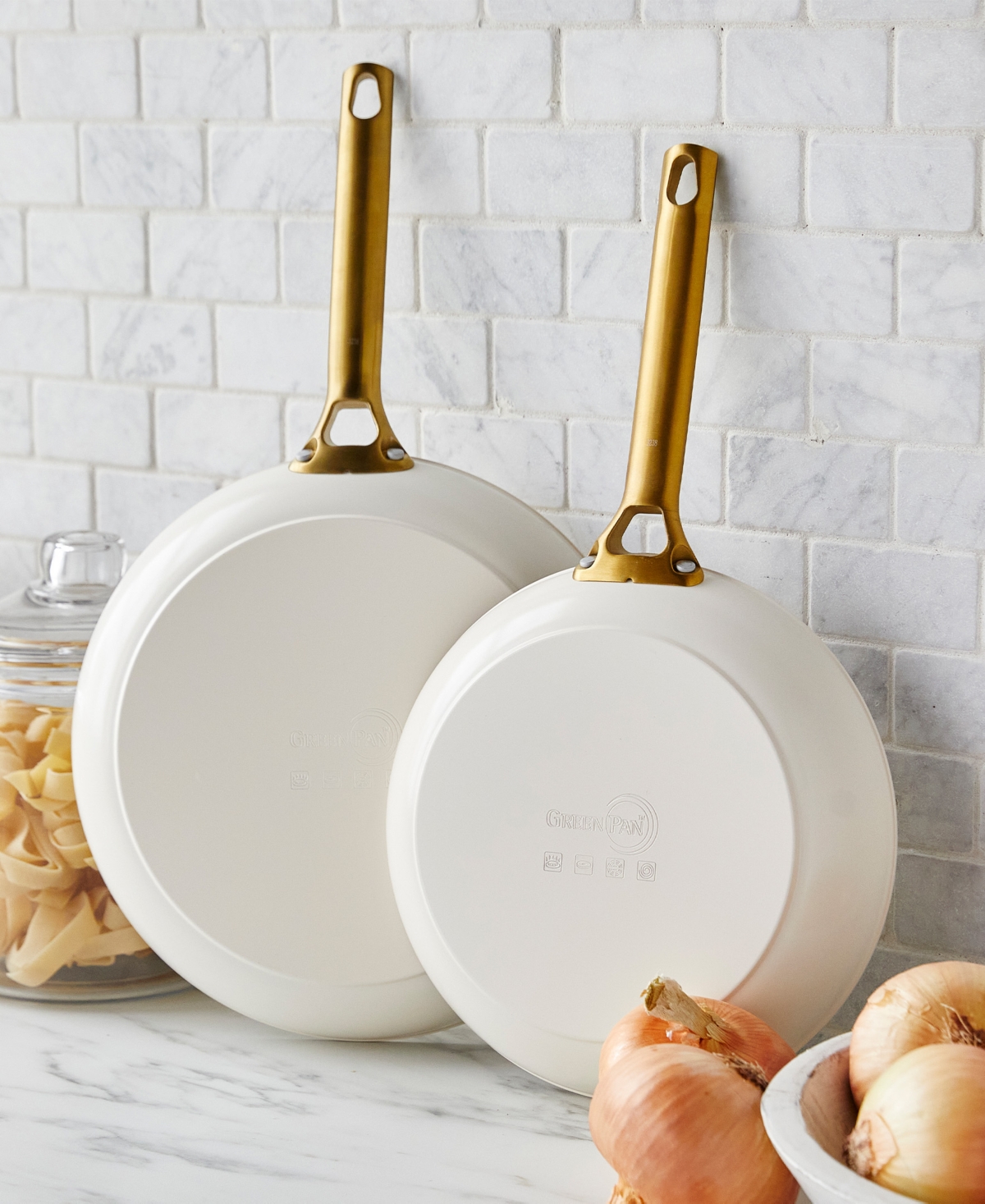 GreenPan Reserve Hard Anodized Aluminum, Stainless Steel 2 Piece Nonstick Frying Pan Set