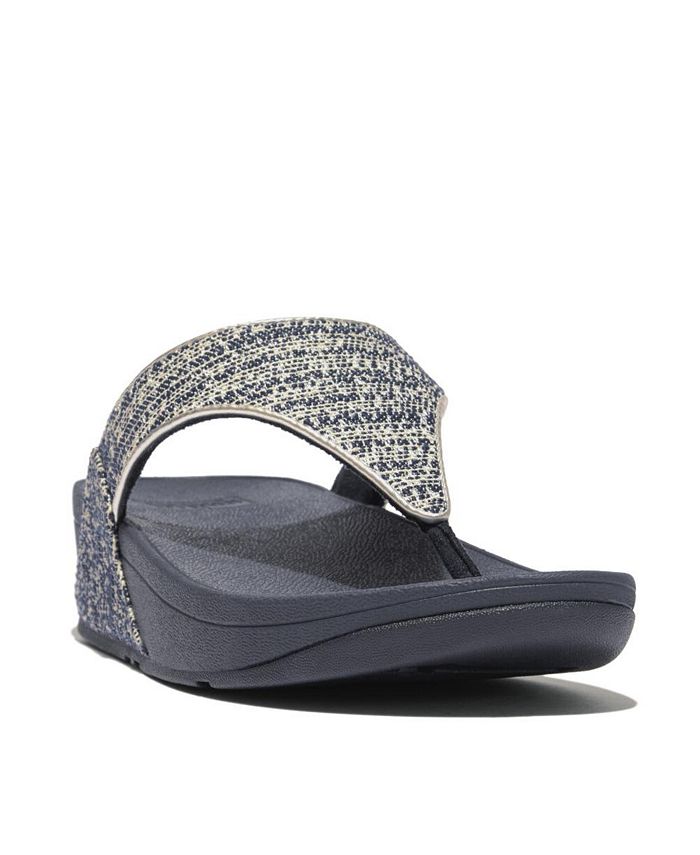 FitFlop Women s Lulu Shimmer Weave Toe Post Sandals Macy s