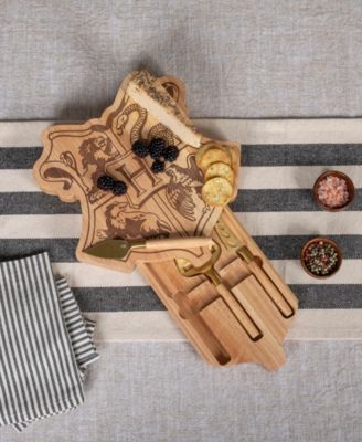 Harry Potter Hogwarts Crest Charcuterie Board with Tools