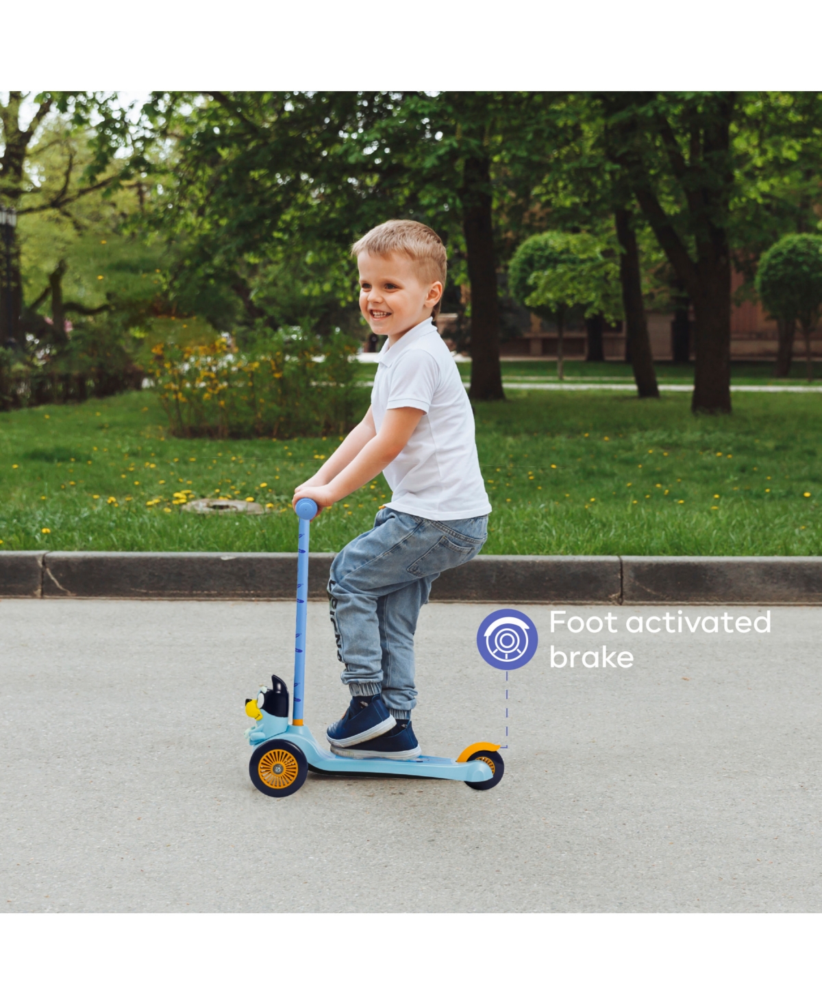 Sakar Bluey 3d Scooter In Blue