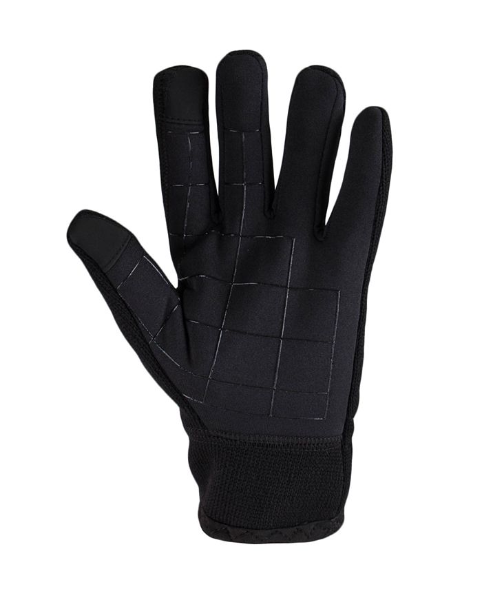 Levi's Men's Touchscreen Heathered Knit Gloves with Stretch Palm Macy's