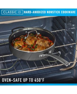Calphalon Classic Hard-Anodized Nonstick Cookware 5 Quart Saute Pan with Lid
