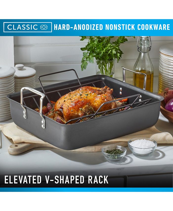 Calphalon Classic HardAnodized Nonstick Cookware 16" Roasting Pan with