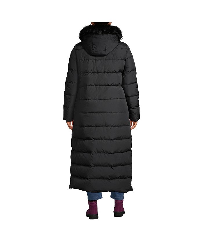 Lands' End Plus Size Down Maxi Winter Coat Macy's