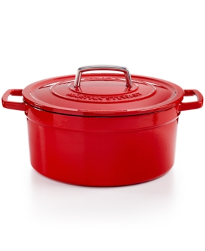 Martha Stewart Collection Collector's Enameled Cast Iron 6 Qt. Round Dutch Oven, Created For Macy's