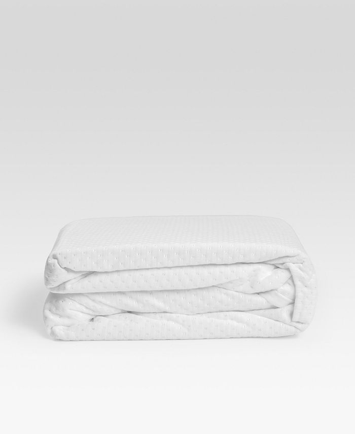 eLuxury Dimpled WaterResistant Mattress Protector with Fitted skirt