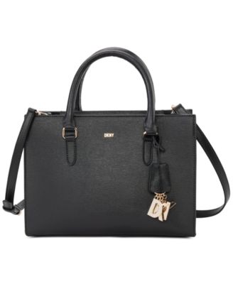 DKNY - Perri Small Faux Leather Box Satchel