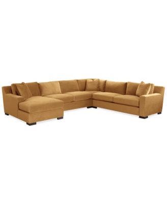CLOSEOUT! Marristin 148" 4-Pc. Fabric Chaise Sectional, Created for Macy's