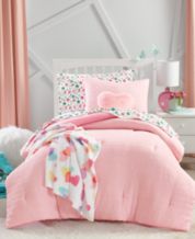 Girls pink comforter set online