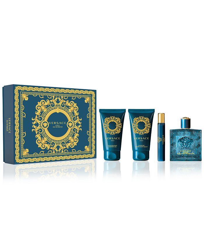 Versace Men's 4-Pc. Eros Eau de Parfum Gift Set - Macy's