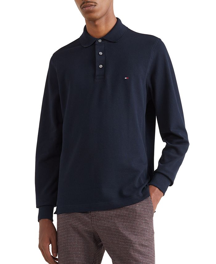 Tommy Hilfiger Men s Slim Fit 1985 Long Sleeve Polo Shirt Macy s