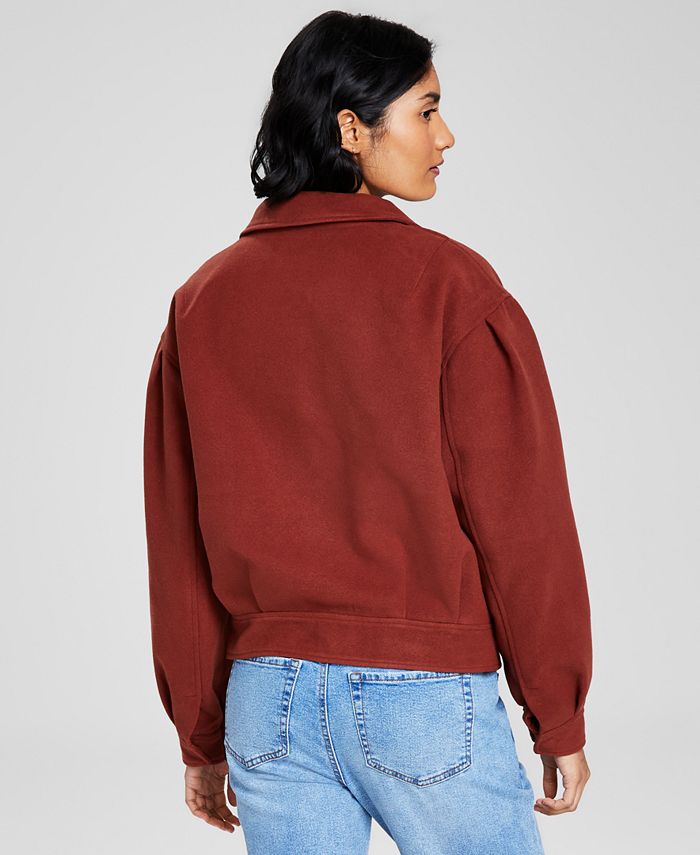 And Now This Women's Collared Bomber Jacket Macy's