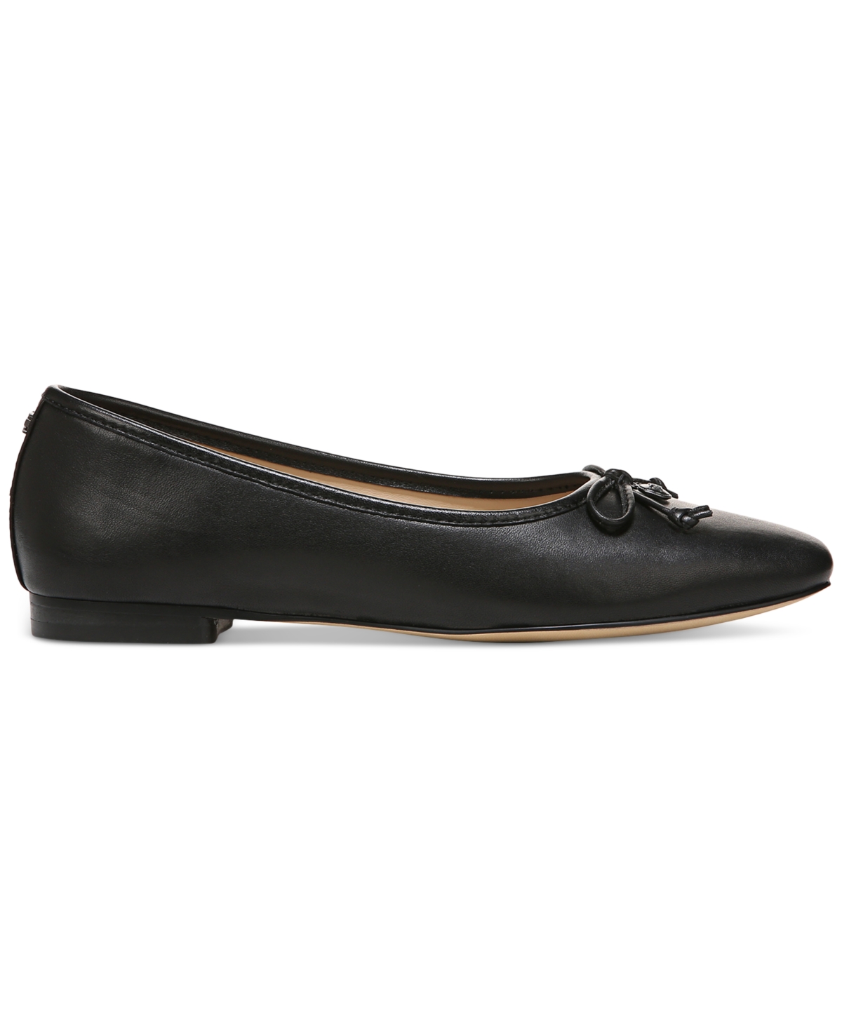Sam Edelman Women's Meadow Square-toe Bow Ballet Flats In Black