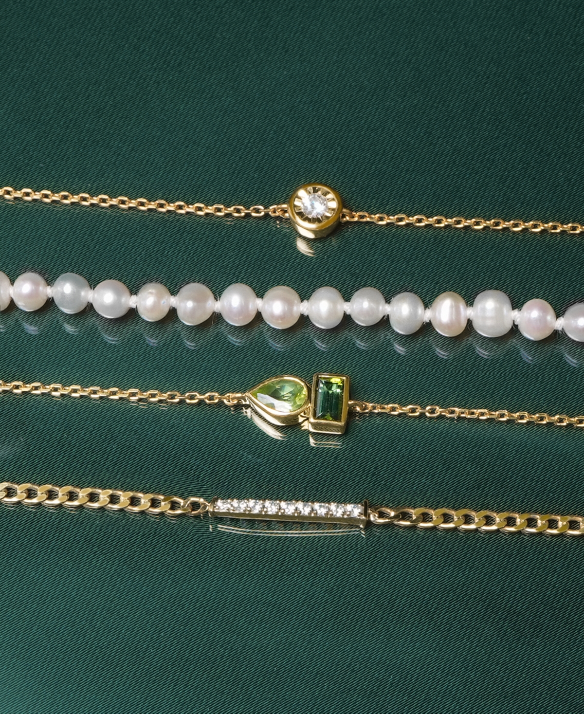 Audrey by Aurate Diamond Miracle Plate Bezel Link Bracelet (1/10 ct. t.w.)  Created for Macy's - Gold Vermeil
