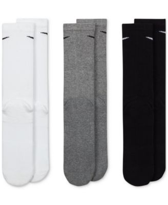 Unisex Everyday Plus Cushioned Training Crew Socks 3 Pairs