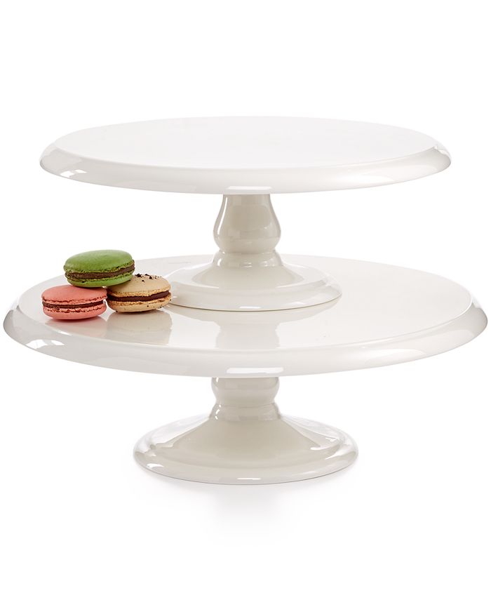 Martha Stewart Collection - Set of 2 Cake Plates
