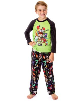 Ben 10 Pigiama Set Per Ragazzi Con Personaggi Omnitrix E Alieni, Taglia 10/12 Anni, 100% Poliestere