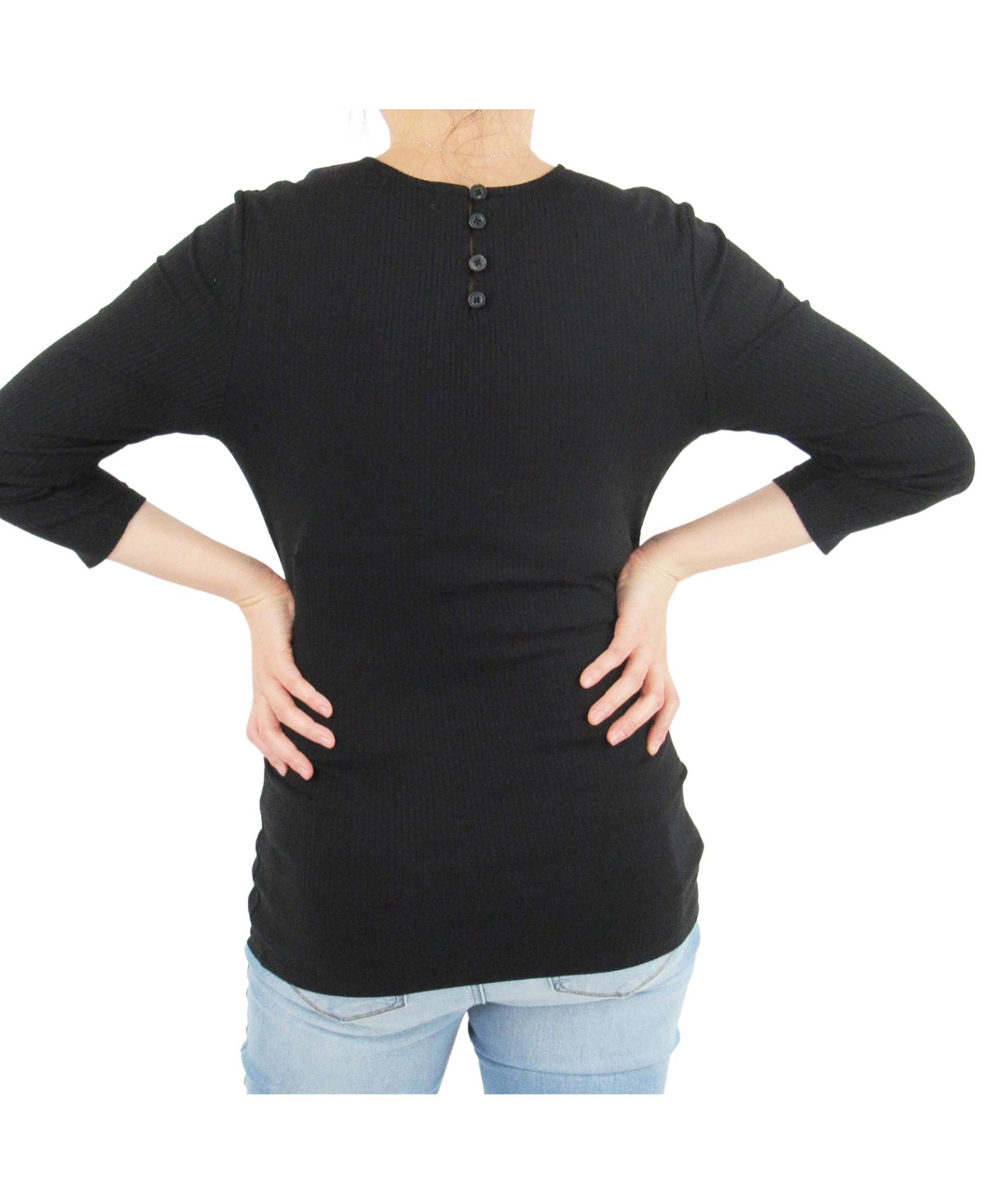 Maternity Long Sleeeve T-Shirt - Black