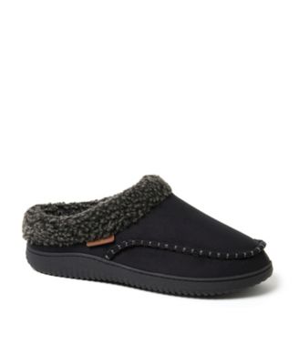 Dearfoams - Men's Marshall Faux-Suede Lined Clog Slippers