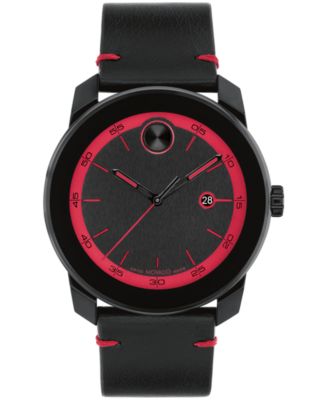 Movado bold black outlet watch