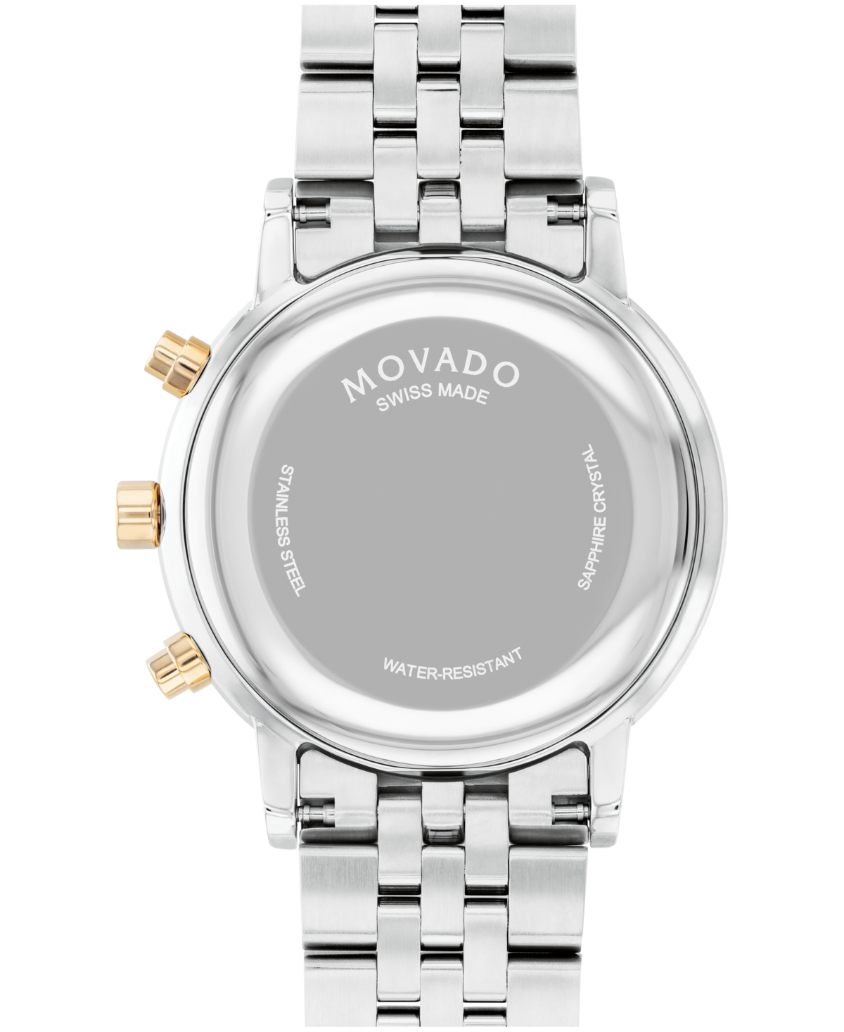 Shop Movado Men's Museum Classic Swiss Quartz Chrono Two Tone Stainless Steel And Light Yellow Pvd Watch 42mm In Two-tone