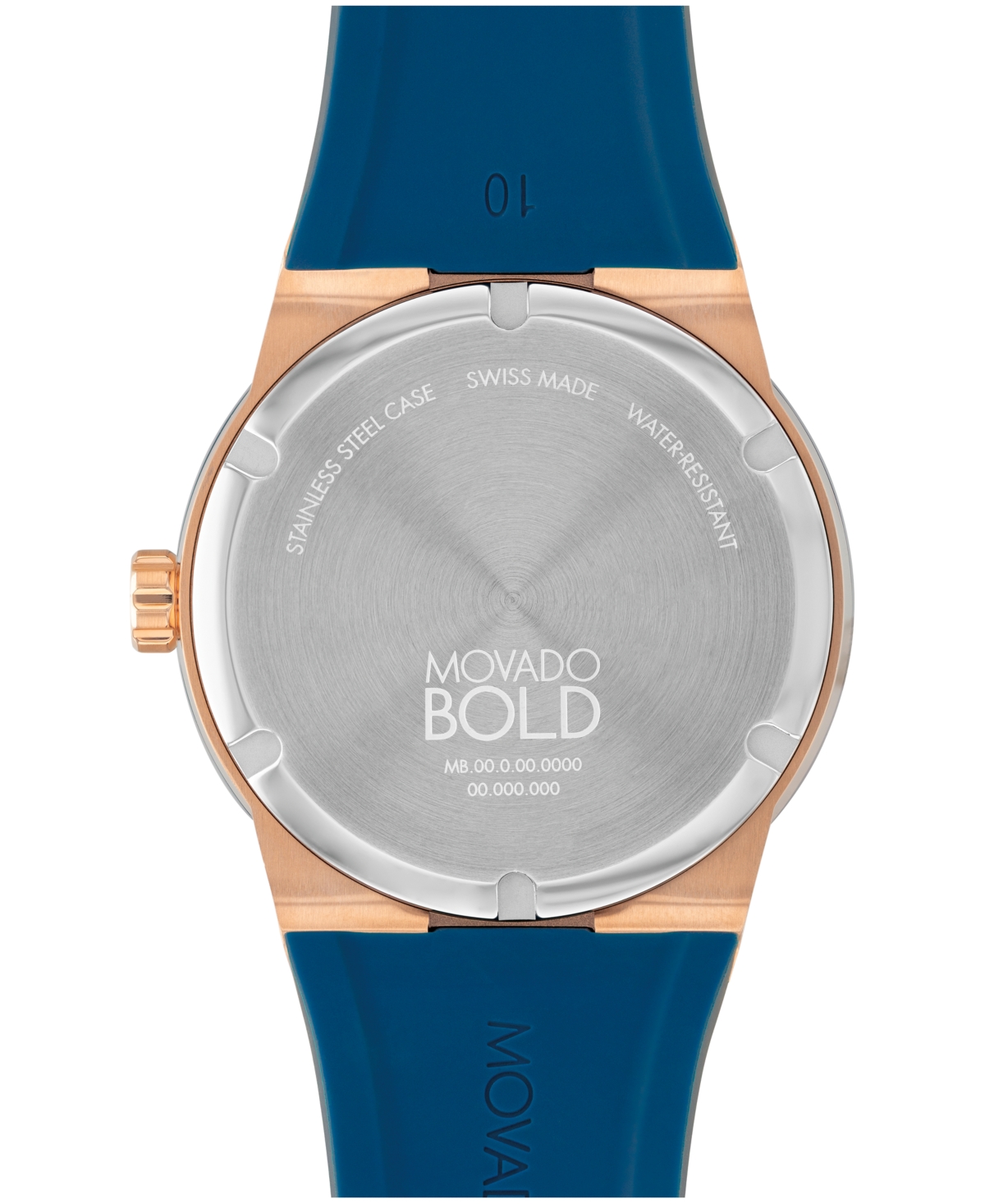 Shop Movado Men's Bold Fusion Swiss Quartz Blue Silicone Watch 42mm