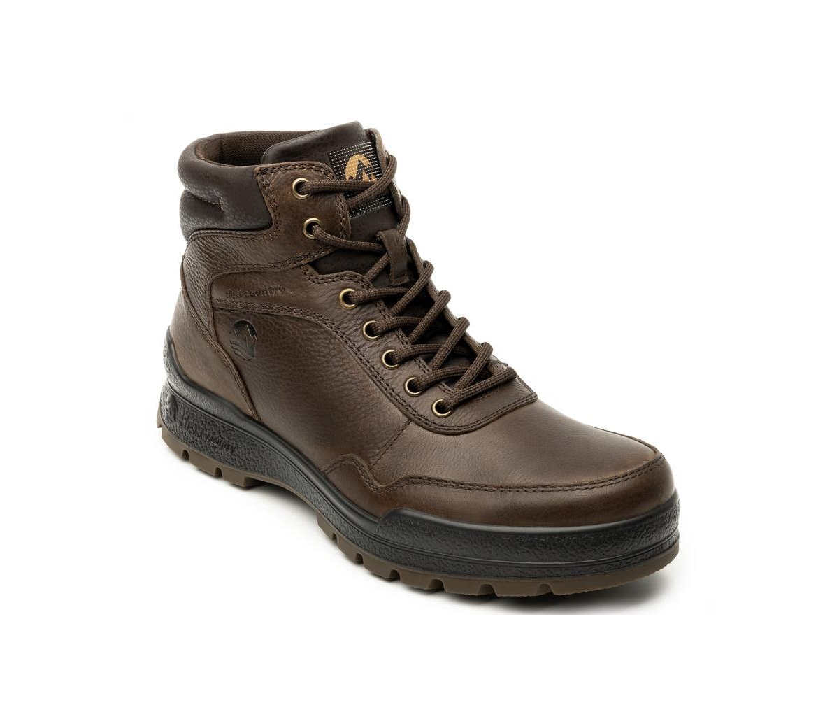 MenÂ´s Outdoor Dark Brown Leather Boots By Flexi - Dark brown