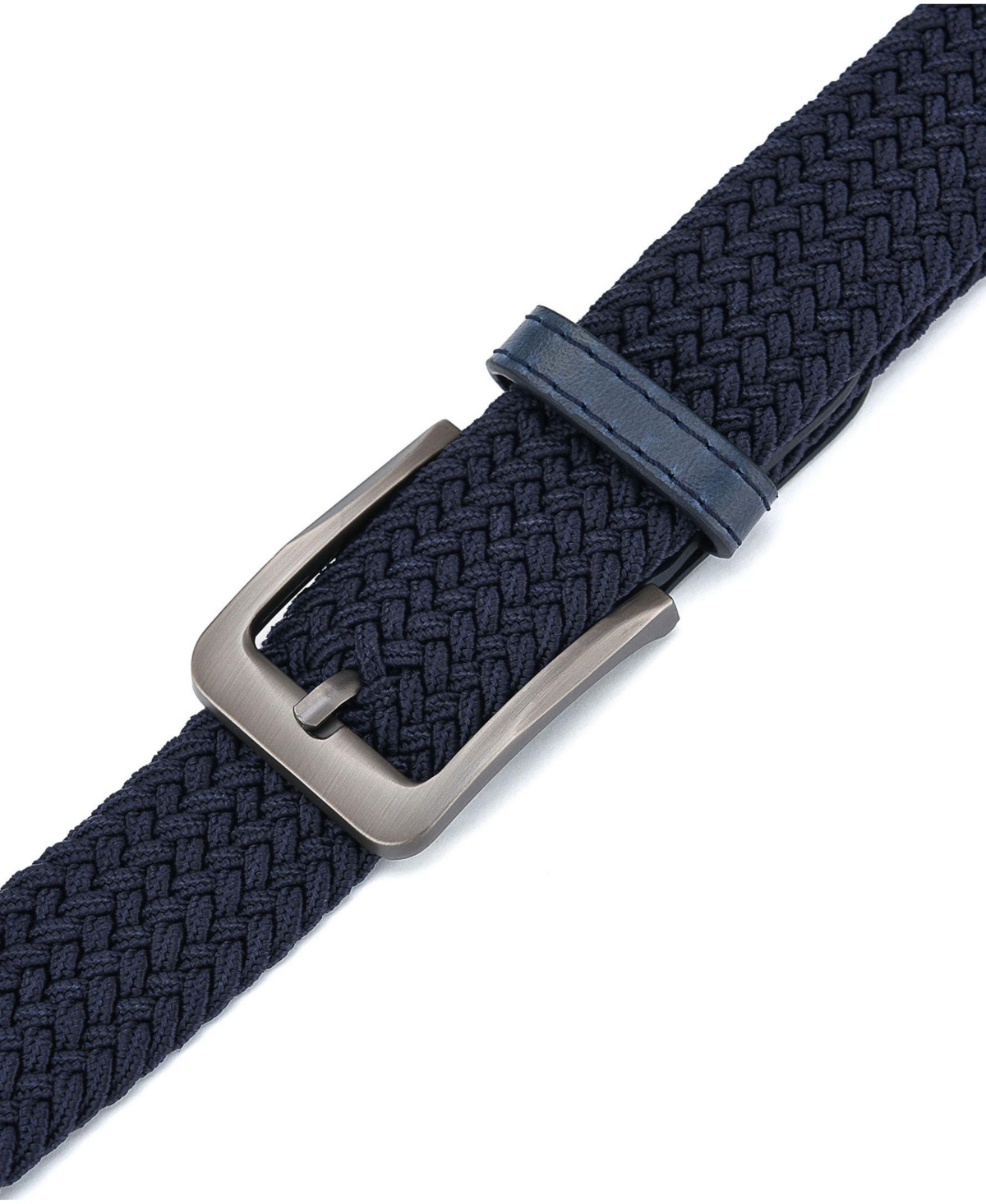 Men's Elastic Braided Stretch Belt for Big & Tall