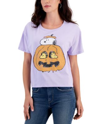 Grayson Threads, The Label - Juniors' Snoopy Pumpkin T-Shirt