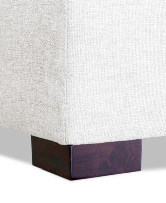 CLOSEOUT! Nightford 38" Fabric Bumper Ottoman, Created for Macy's
