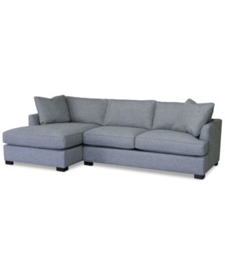 CLOSEOUT! Nightford 111" 2-Pc. Fabric Chaise Sectional, Created for Macy's