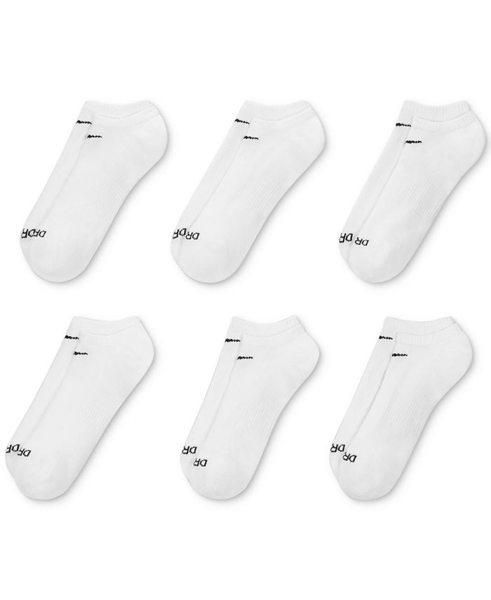 Nike Men's Everyday Plus Cushioned Training No-Show Socks 6 Pairs - Macy's