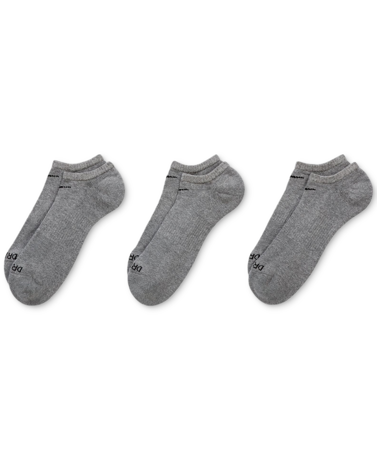 Nike Unisex Everyday Plus Cushion Training No-Show Socks 3 Pairs