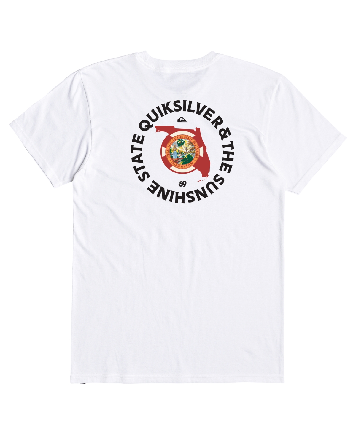 Quiksilver Men\'s Fl Flag Days T-shirt Closet Smart White - | Fit Classic