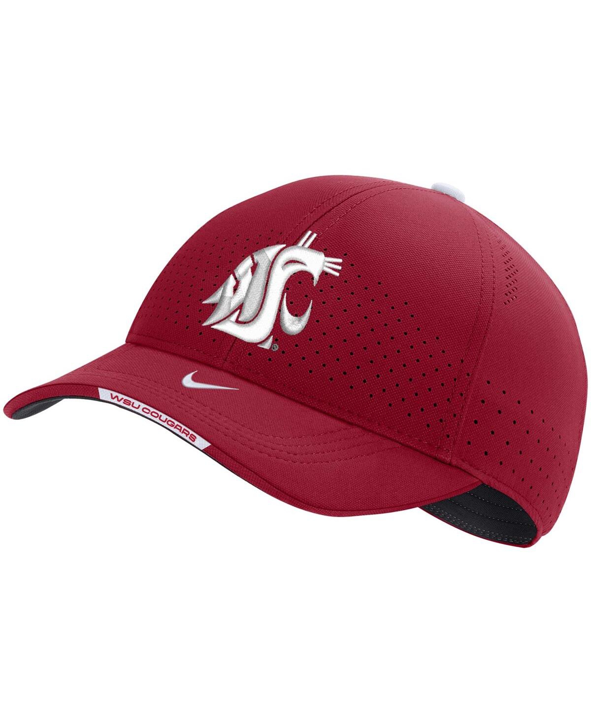 Nike Men's  Crimson Washington State Cougars 2023 Sideline Legacy91 Performance Adjustable Hat