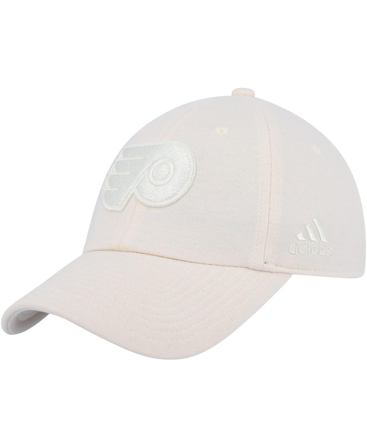Shop Adidas Originals Men's Adidas Cream Philadelphia Flyers Zero Dye Slouch Adjustable Hat