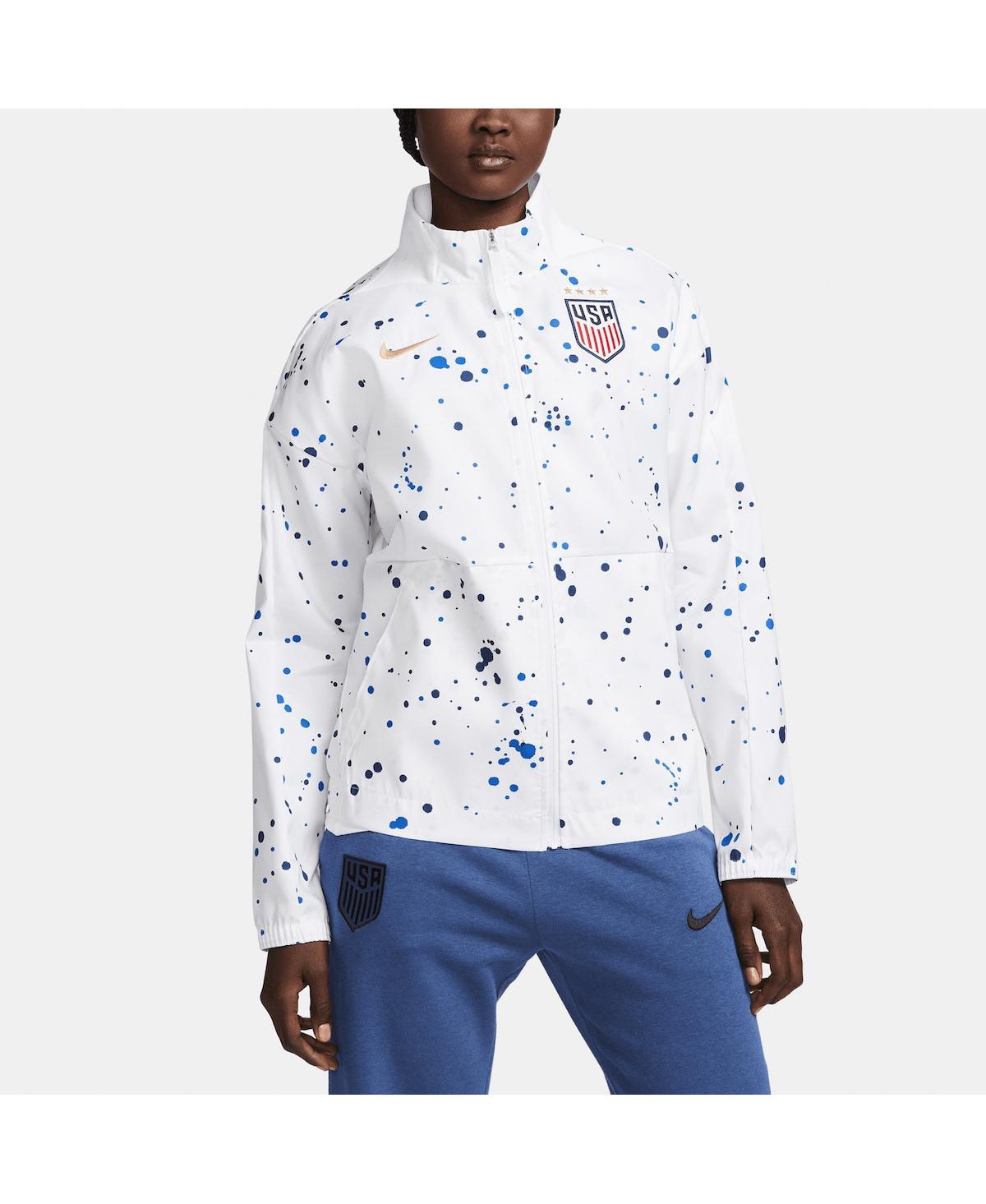 Nike Women's  White Uswnt Team Anthem Performance Full-zip Jacket