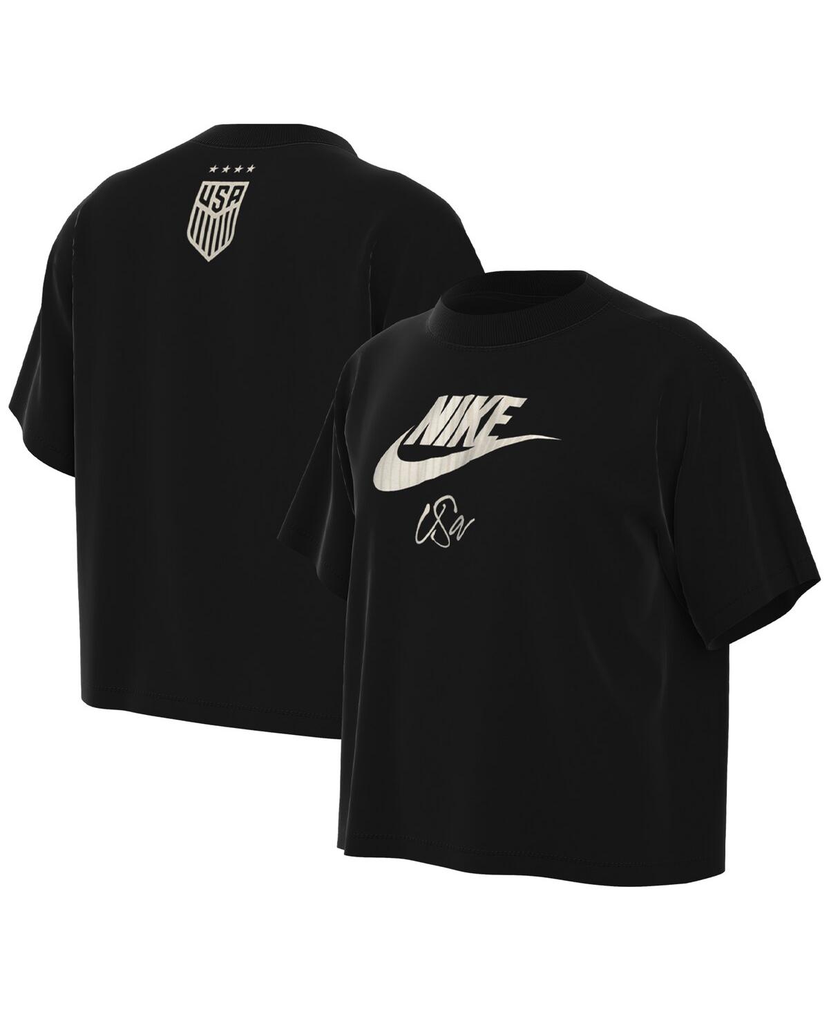 Nike Kids' Big Boys  Black Uswnt Futura T-shirt