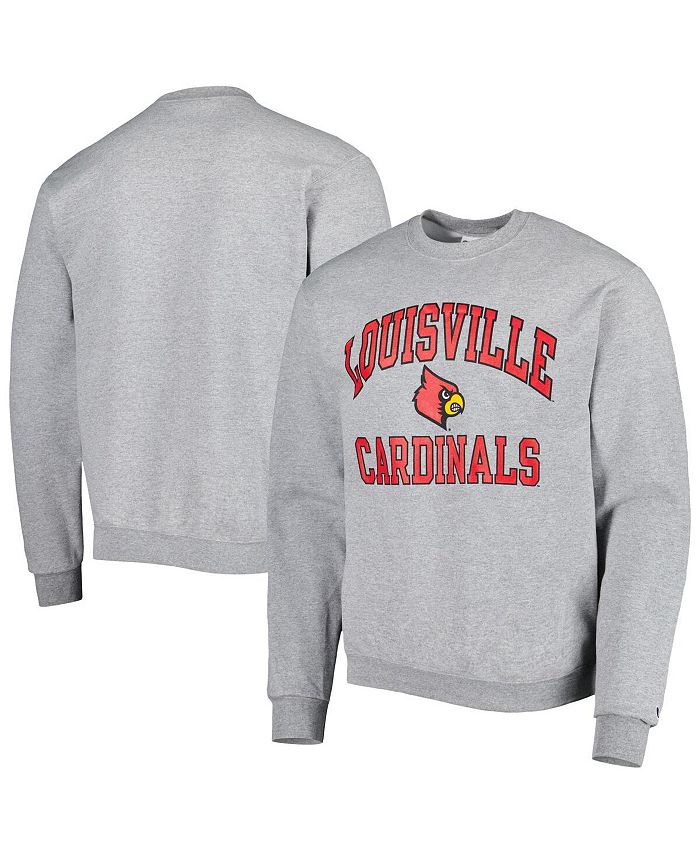 Youth Black Louisville Cardinals Big Logo Pullover Hoodie 