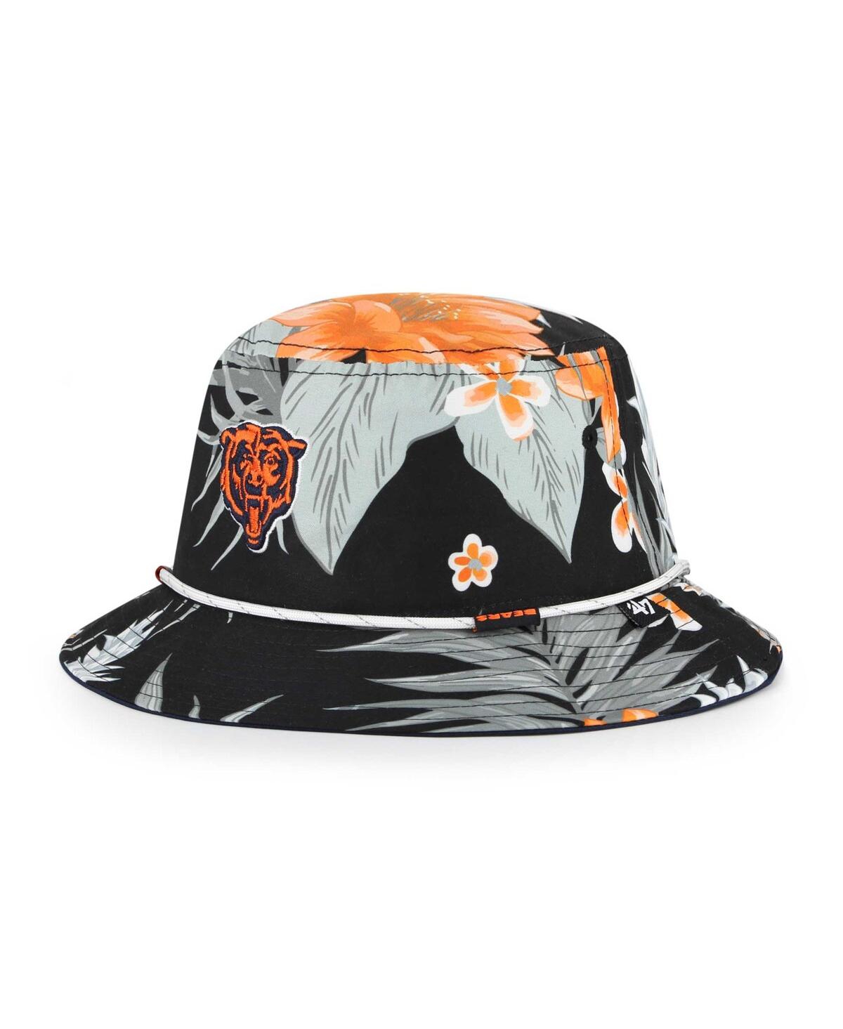 47 Brand Men's ' Black Chicago Bears Dark Tropic Bucket Hat
