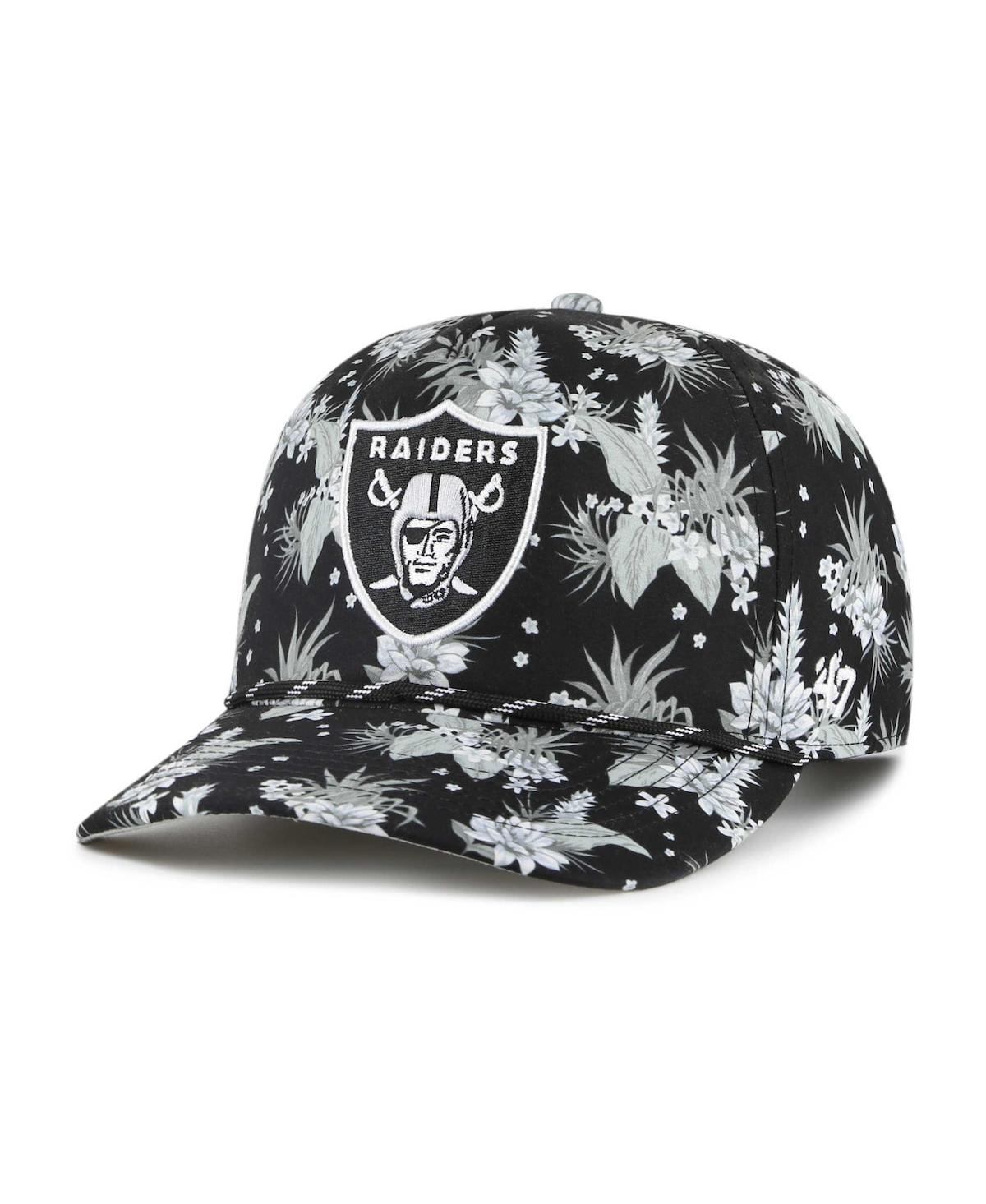 47 Brand Men's ' Black Las Vegas Raiders Dark Tropic Hitch Adjustable Hat
