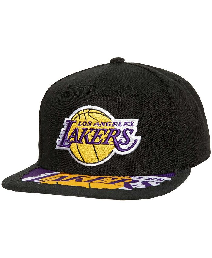 Men's Mitchell & Ness Gray Los Angeles Lakers Munch Time Snapback Hat