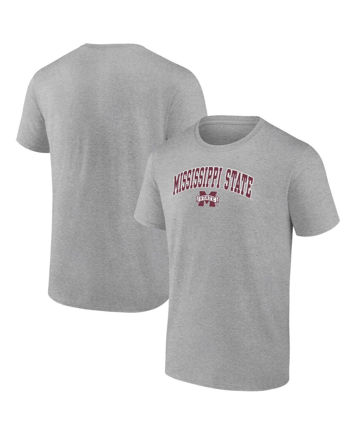 Men's Fanatics Steel Mississippi State Bulldogs Campus T-shirt - Steel
