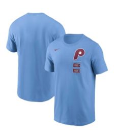 Majestic Threads Bryce Harper Philadelphia Phillies Women's Light Blue Name  & Number Raglan 3/4 Sleeve T-Shirt