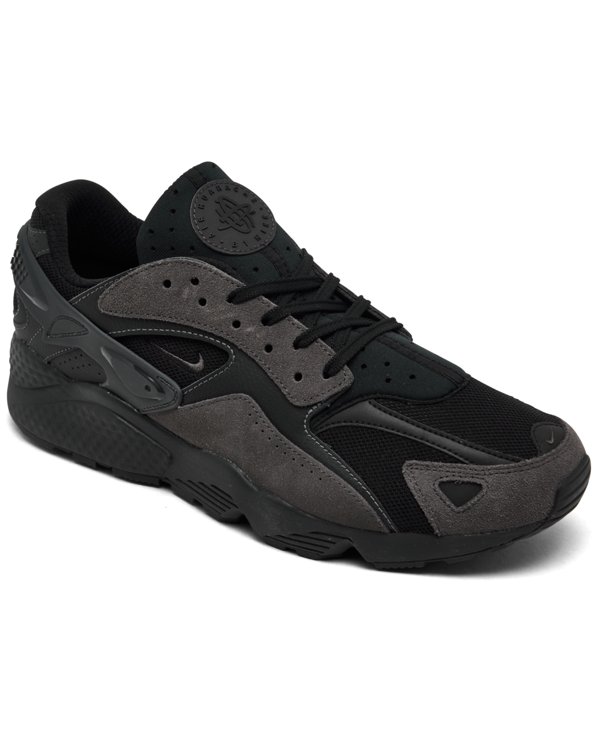 Men's Huarache Runner Casual Sneakers from Finish Line - Black, Medium Ash
