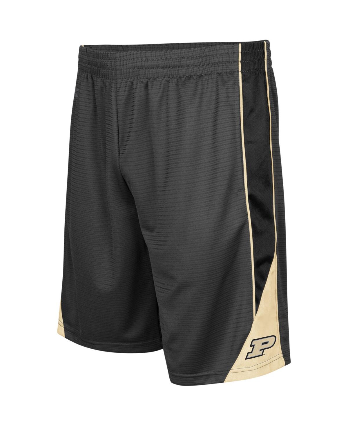 COLOSSEUM MEN'S COLOSSEUM CHARCOAL PURDUE BOILERMAKERS TURNOVER SHORTS