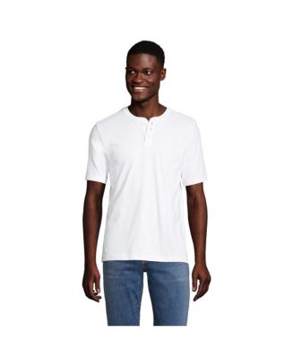 Lands' End Men's Tall Short Sleeve Super-T – 100% Ringspun Cotton, Classic Fit, Resists Fading And Shrinkage