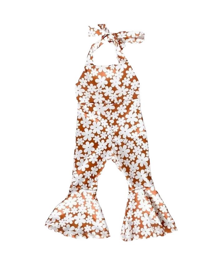 Bailey's Blossoms Baby Girls One Piece Andi Pleated Bell Bottom