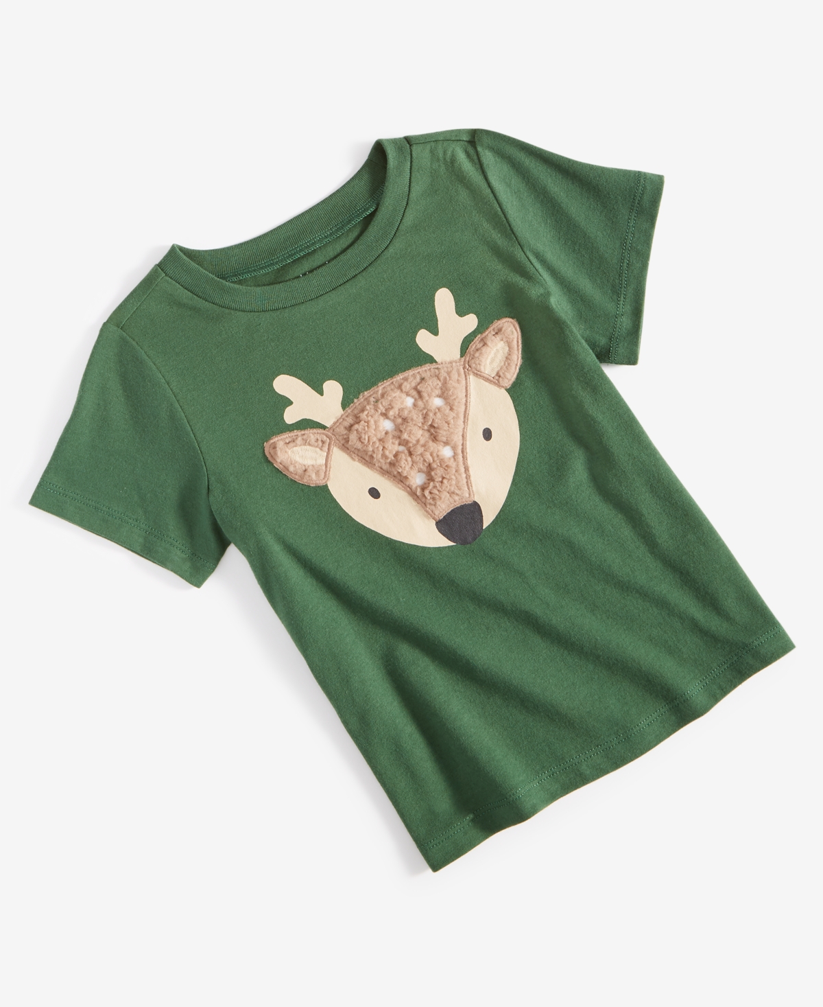 First Impressions Kids' Toddler Boys O Deer T Shirt, Created For Macy's In Rainforest