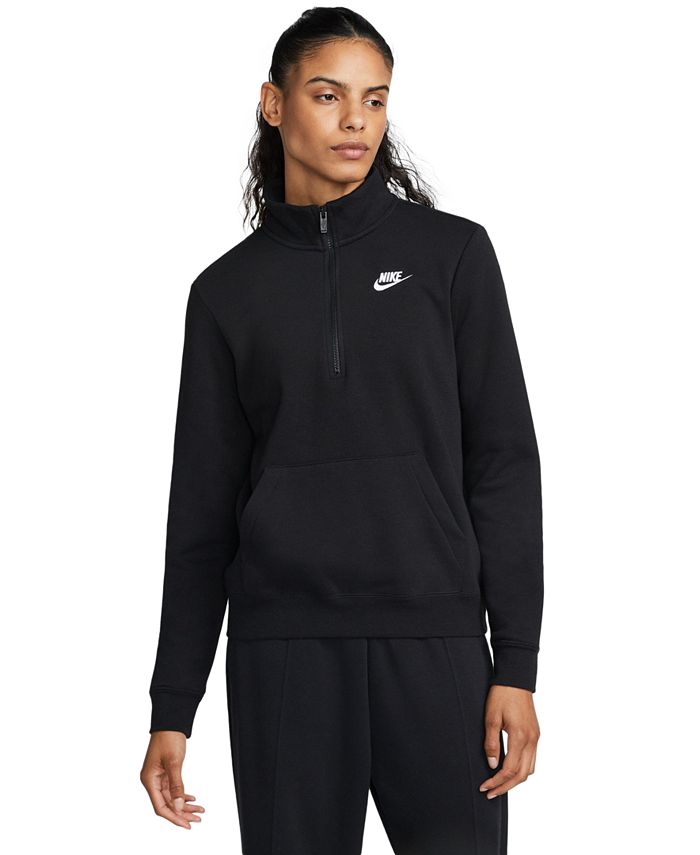Nike Women's Sportswear Club Fleece 1/2-Zip Sweatshirt - Macy's